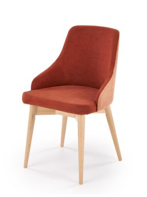 Krzesło drewniane Halmar MALAGA cynamonowy - z funkcją obracania